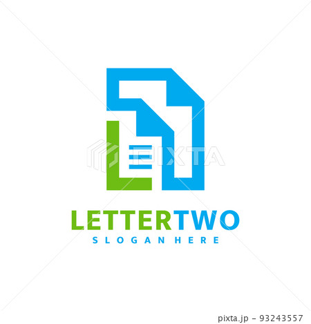 Letter L document logo design template vector 93243557