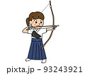 弓道をする女の子 93243921