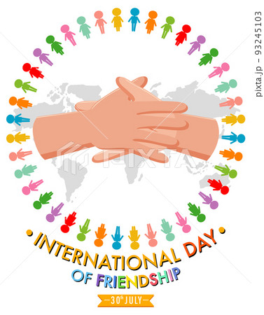 International Friendship Day banner design 93245103