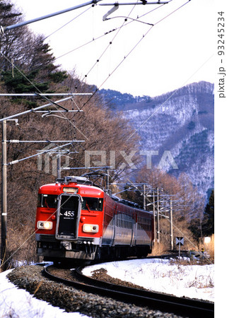 2000年　磐越西線を走る455系快速ばんだい3両 93245234