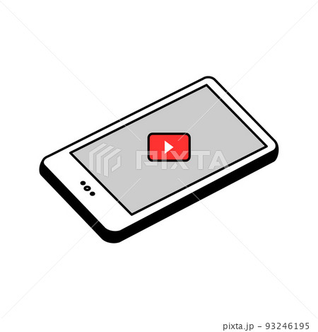 動画配信者 シンプルイラスト スマホ 動画配信者 シンプルイラスト スマホ 93246195