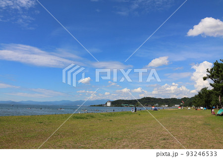 滋賀県の琵琶湖 松原水泳場で撮影 93246533