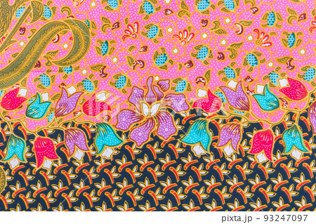 The Batik sarong pattern background in Thailand, traditional batik sarong in Asian. The Batik sarong pattern background in Thailand, traditional batik sarong in Asian. 93247097
