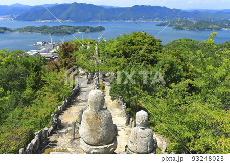 【広島県】白滝山からの眺望（尾道　因島　五百羅漢） 93248023