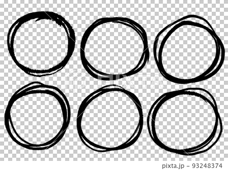 Handwriting _ circle _ 16 - Stock Illustration [93248374] - PIXTA