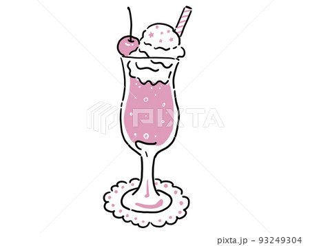 クリームソーダ　ピンク　 93249304