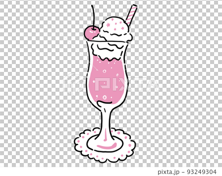 クリームソーダ　ピンク　 93249304
