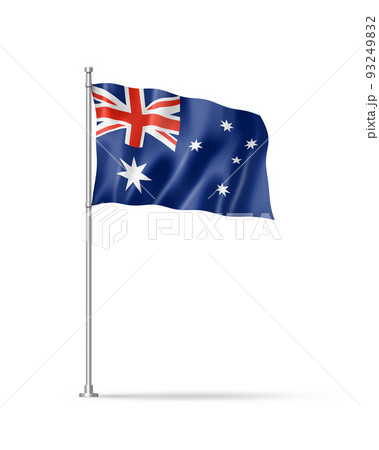 Australian flag isolated on white 93249832
