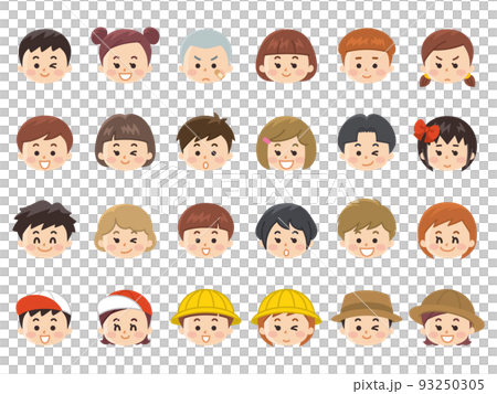 Children's smile face icon 93250305