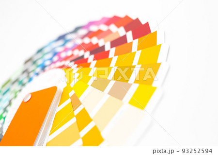 Color palette guide on white background Color palette guide on white background 93252594