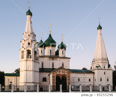 Church of Elijah Prophet in Yaroslavl in twilight 93255296
