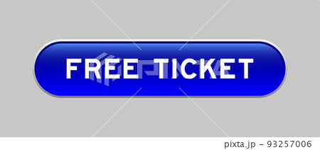 Blue color capsule shape button with word free...のイラスト素材 [93257006] - PIXTA