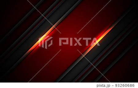 Abstract grey stripe slash orange light on deep red design modern futuristic background vector 93260686