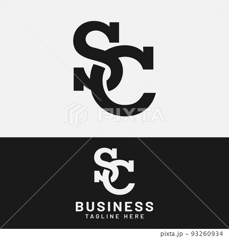 S C SC CS Letter Monogram Initial Logo Design Template S C SC CS Letter Monogram Initial Logo Design Template 93260934