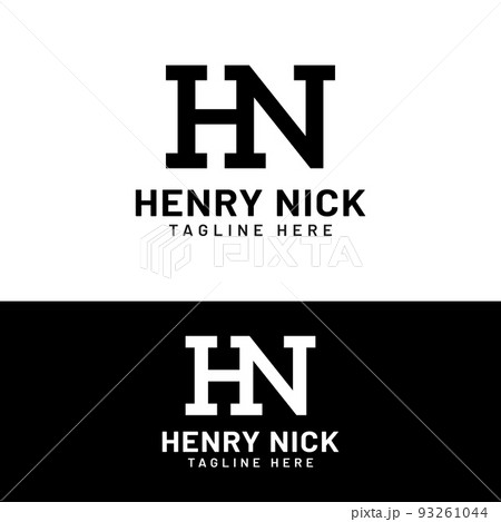 NH Letter Initial with Royal Wing Logo Template - stock vector 2616323 |  Crushpixel