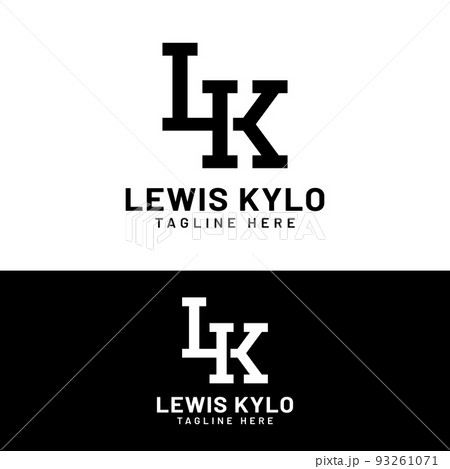 L K LK KL Letter Monogram Logo Design Template 93261071