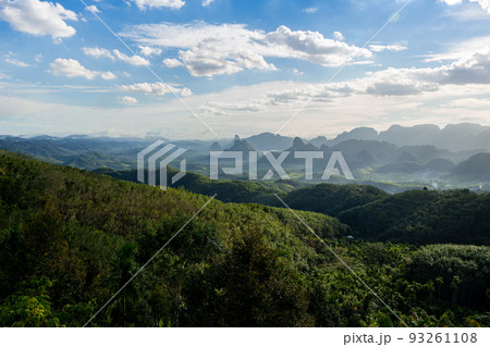 Mountain and Cloud landscape. Beautiful Landscape of mountain Mountain and Cloud landscape. Beautiful Landscape of mountain 93261108