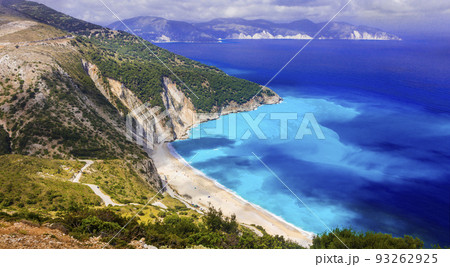 Myrtos bay - one of the most beautiful beaches of Greece Myrtos bay - one of the most beautiful beaches of Greece 93262925