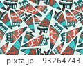 Hygge christmas tree vector seamless pattern 93264743