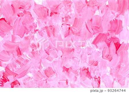 Big abstract wallpaper. Pink and white acrylic and oil rough surface 93264744