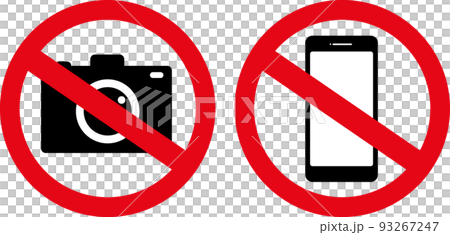 智能手機相機拍攝禁止象形圖集 93267247