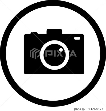 カメラ アイコン ピクトグラム 丸囲み カメラ アイコン ピクトグラム 丸囲み 93268574
