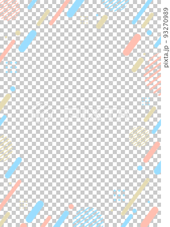 Pink blue gradation geometric pattern background material 93270989