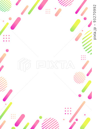 ピンクとグリーンの幾何学パターンの背景素材 ピンクとグリーンの幾何学パターンの背景素材 93270992