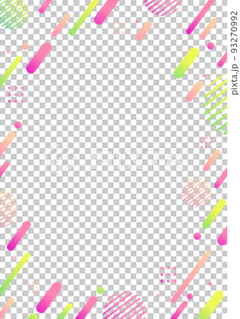 ピンクとグリーンの幾何学パターンの背景素材 ピンクとグリーンの幾何学パターンの背景素材 93270992