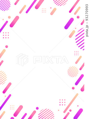 ピンクの幾何学パターンの背景素材 93270993