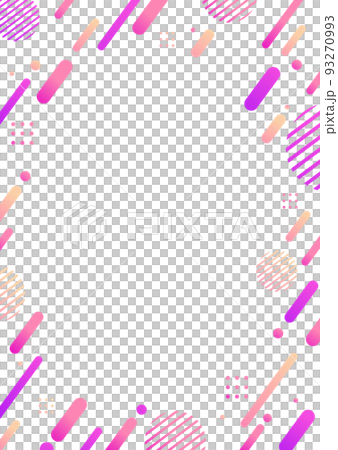 ピンクの幾何学パターンの背景素材 93270993