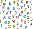 Vector illustration. Seamless pattern of colorful English letters 93273575