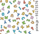 Vector illustration. Seamless pattern of colorful English letters 93273576