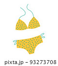 Women's swimsuit. Flat vector illustration isolated on a white background. 93273708