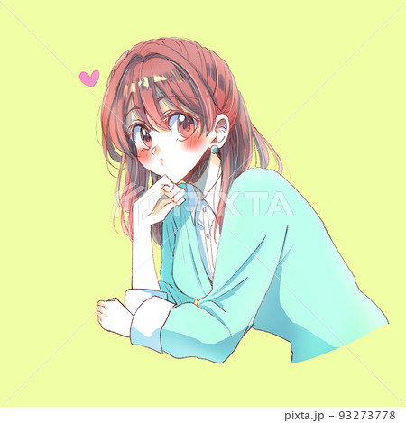 カメラ目線の恋する女性 93273778