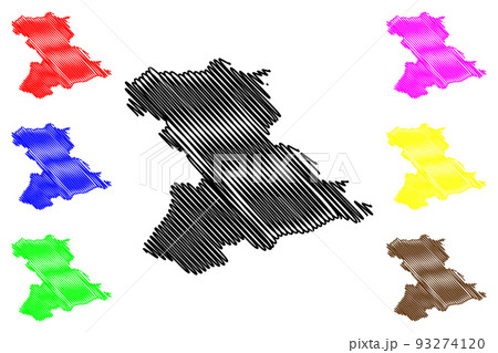 Anzoategui State map vector 93274120