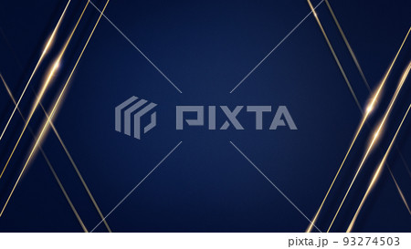 紺色の背景とゴールドの装飾 93274503