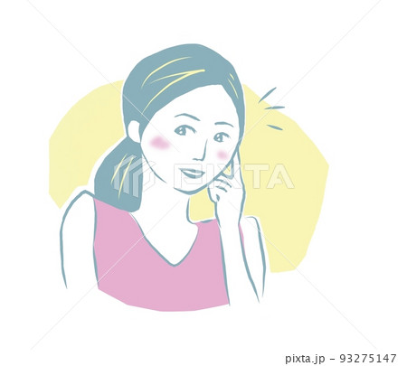 ロングヘアの女性 93275147
