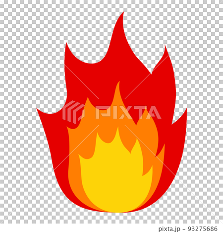 火焰圖標簡單矢量圖解 93275686