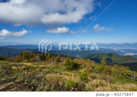 長野県 ビーナスライン 美ヶ原高原からの景色 長野県 ビーナスライン 美ヶ原高原からの景色 93275847