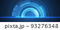 Abstract circle digital background, smart lens technology, overlap layer, design concept 93276348