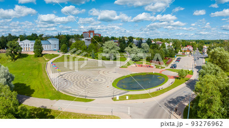 Aerial view of the REzekne city in Latvia. Aerial view of the REzekne city in Latvia. 93276962