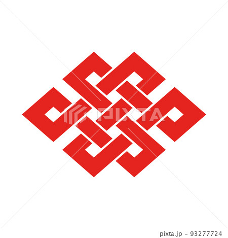 赤い角宝結びのイラスト - 日本の伝統的な文様・家紋・吉祥文 - 無限・絆・長寿のイメージ素材 赤い角宝結びのイラスト - 日本の伝統的な文様・家紋・吉祥文 - 無限・絆・長寿のイメージ素材 93277724