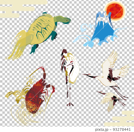 New Year's card parts New Year's card parts 93278441