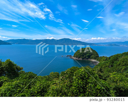 笠戸島(山口県下松市)の外史公園から見た太華山方面(山口県周南市) 笠戸島(山口県下松市)の外史公園から見た太華山方面(山口県周南市) 93280015