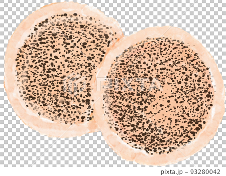 illustration of sesame rice cracker illustration of sesame rice cracker 93280042