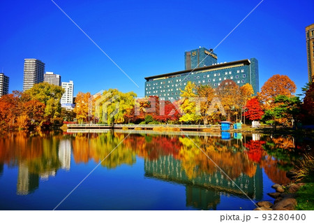 札幌市 中島公園の紅葉 札幌市 中島公園の紅葉 93280400