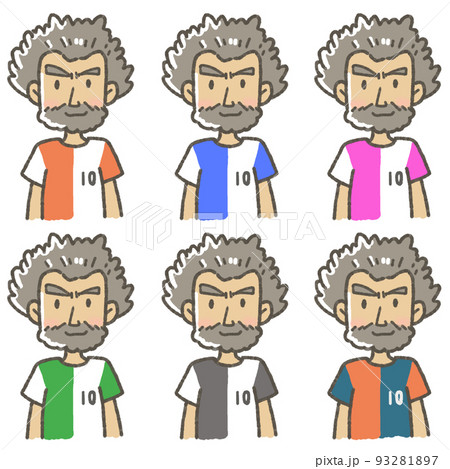 ユニフォーム姿の選手 イラスト サッカー ユニフォーム姿の選手 イラスト サッカー 93281897