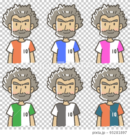 ユニフォーム姿の選手 イラスト サッカー ユニフォーム姿の選手 イラスト サッカー 93281897