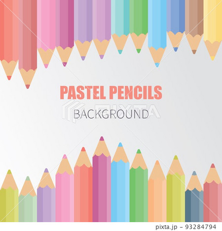 Back to school background with pastel colorful pencils on white color paper background. Back to school background with pastel colorful pencils on white color paper background. 93284794